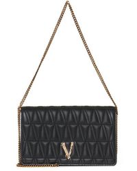 Versace - Virtus Quilted Chain Linked Shoulder Bag - Lyst