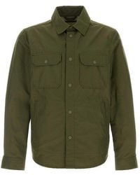 Woolrich - Long-Sleeved Curved Hem Overshirt - Lyst