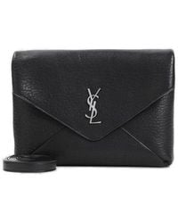 Saint Laurent - Luxury Lamb Leather Large Pouch With Strap - Lyst