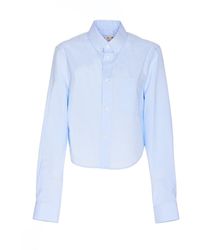 Marni - Long Sleeved Buttoned Cropped Shirt - Lyst