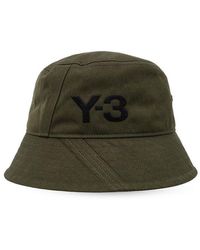 Y-3 - Logo-printed Wide-brim Bucket Hat - Lyst