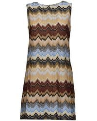 Missoni - Zigzag A-line Sleeveless Mini Dress - Lyst