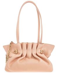 Ferragamo - Leather Shoulder Bag - Lyst
