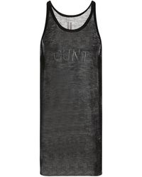 Rick Owens - Sleeveless Knitted Tank Top - Lyst
