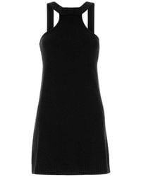 Prada - Wool Mini Dress - Lyst