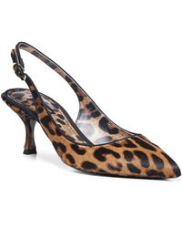 gainor leopard print slingback shoes
