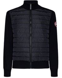 Canada Goose - Hybridge Padded Panel Knit Jacket - Lyst