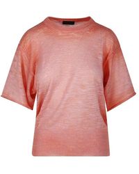 Roberto Collina - Round Neck Knit T-shirt - Lyst