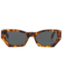 Retrosuperfuture - Amata Tortoiseshell Cat-eye Frame Sunglasses - Lyst