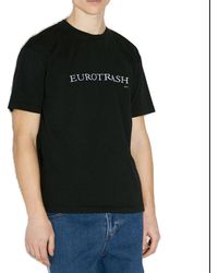 Eytys - Leon Eurotrash Logo Embroidered Crewneck T-shirt - Lyst