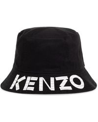 KENZO - Reversible Bucket Hat With Logo, - Lyst