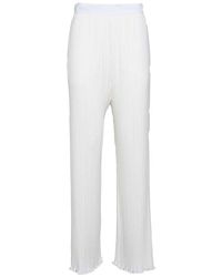 Lanvin - Pleated High Waist Trousers - Lyst