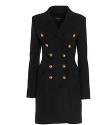 Balmain Double-breasted Coat - Black