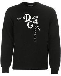 Dolce & Gabbana Logo Knit Jumper - Black