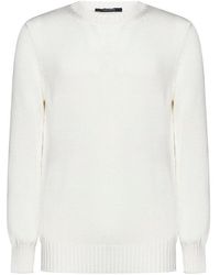Tagliatore - Long Sleeved Crewneck Knitted Jumper - Lyst