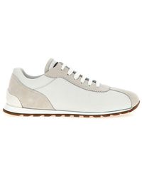 Brunello Cucinelli - Monili Chain Detailed Low-Top Sneakers - Lyst