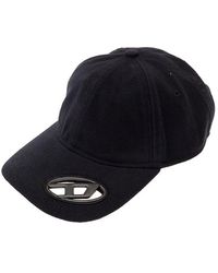 DIESEL - Baseball Cap With Oval D Cut-Out - Lyst