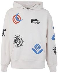 Daily Paper - Long Sleeved Graphic Printed Hoodie - Lyst