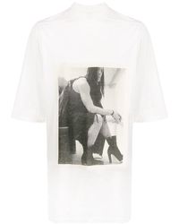 Rick Owens Off-white Cotton Shirt in Natural for Men Mens Shirts Rick Owens Shirts 
