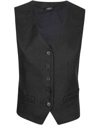 Weekend by Maxmara - Buttoned V-Neck Gilet - Lyst