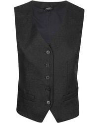 Weekend by Maxmara - Buttoned V-neck Gilet - Lyst