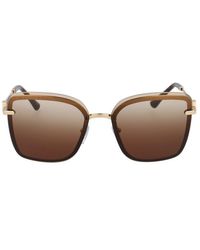 BVLGARI Square Frame Sunglasses - Brown