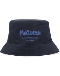 Alexander McQueen - Logo Print Bucket Hat - Lyst