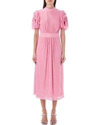 ROTATE BIRGER CHRISTENSEN - Sequin-embellished Short-sleeved Midi Dress - Lyst