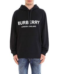 Burberry Lexstone Logo Hoodie - Black