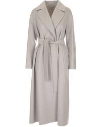 Max Mara Elisa Belted Coat - Grey