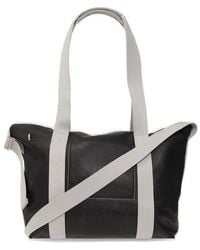 Rick Owens Leather Shopper Bag - White