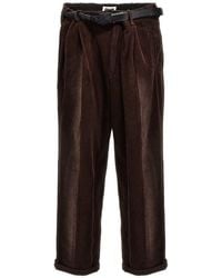 Magliano - Belted Wide-leg Trousers - Lyst