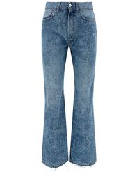 AMISH - Logo-patch High-waist Jeans - Lyst