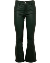 FRAME - Le Crop Panelled Flared Trousers - Lyst
