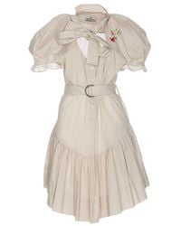 Vivienne Westwood - Knot Detailed Belted Dress - Lyst