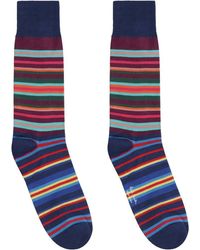Paul Smith - Striped Long Socks - Lyst