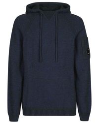 C.P. Company - Drawstring Knitted Hoodie - Lyst