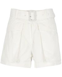 Dries Van Noten - Belted Mini Shorts - Lyst