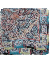 Etro Patterned Scarf - Blue