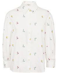 Weekend by Maxmara - All-over Embroidered Long-sleeved Shirt - Lyst
