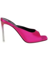 Sergio Rossi - Open Toe Slip-On Heeled Mules - Lyst