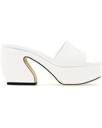 SI ROSSI - Block Heeled Ankle Strap Sandals - Lyst