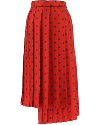 red maxi skirt 60