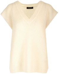Fabiana Filippi - V-Neck Sleeveless Knitted Vest - Lyst