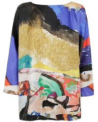 Daniela Gregis - Abstract Print Top - Lyst