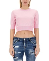 DSquared² - Cropped Shirt - Lyst