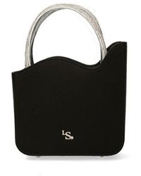 Le Silla - Lvy Logo Plaque Micro Tote Bag - Lyst