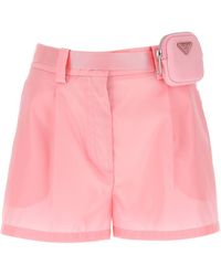 Prada Nylon Shorts - Pink