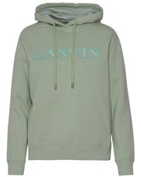 Lanvin - Green Cotton Sweatshirt - Lyst