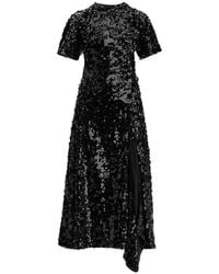 Ganni - Sequin Dress With Short Sleeves - Lyst